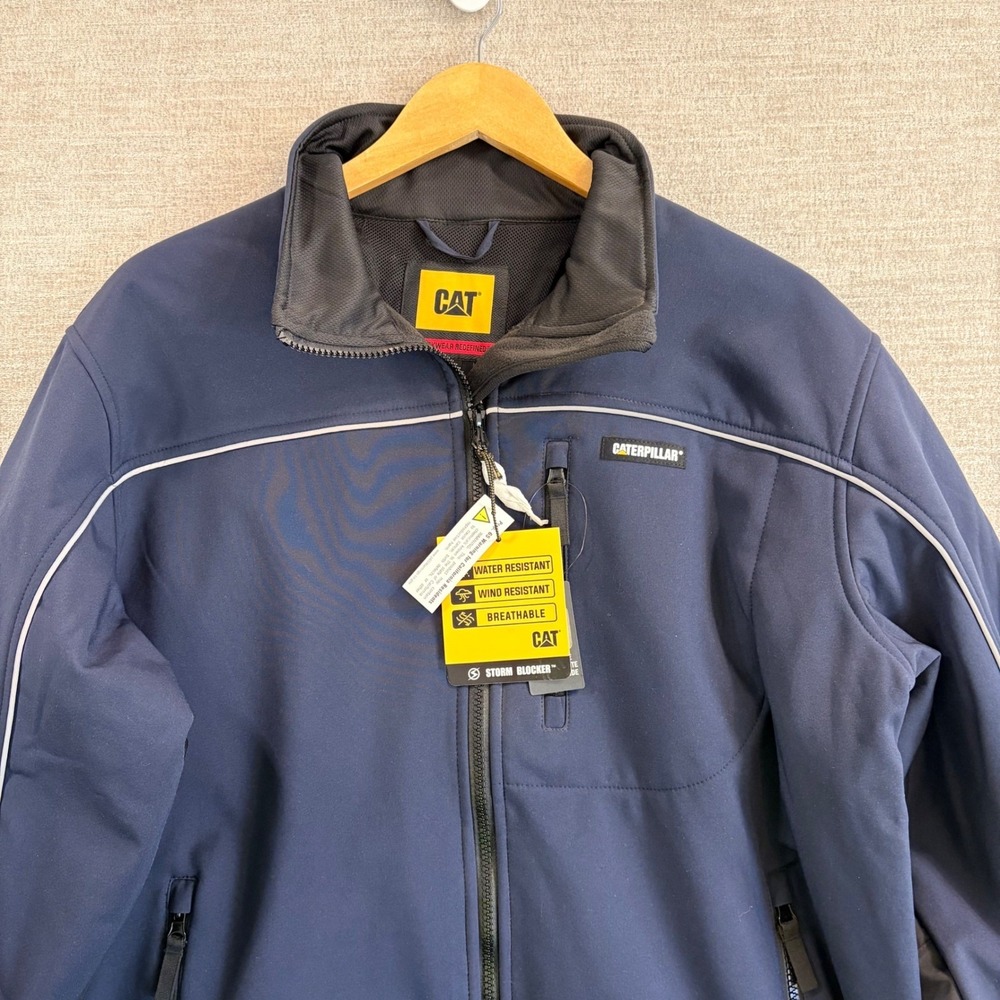 Caterpillar CAT Storm Blocker Workwear Jacket‎ Reflective Wind Water Resistant L